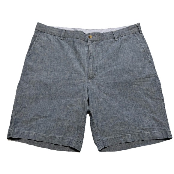 Peter Millar Other - Peter Millar Chambray Cotton Casual Golf Shorts Indigo Blue Men's 36 (Fit 37x8)